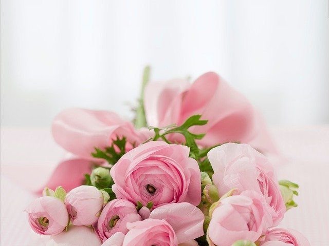 różowy bukiet kwiatów