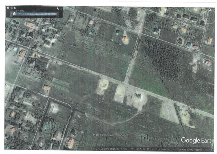 obraz satelitarny ulicy Lipowej 2007 rok