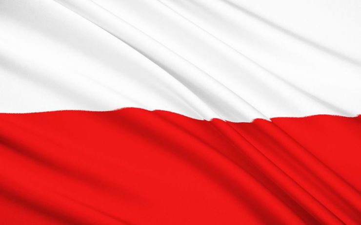 Biało-czerwona flaga polski