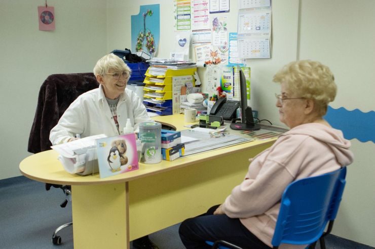 lekarka z pacjentką