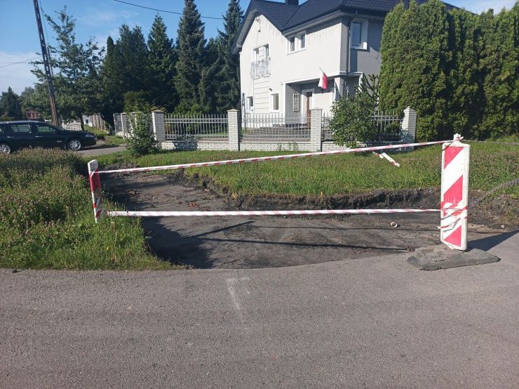 przygotowanie do ułożenia chodnika