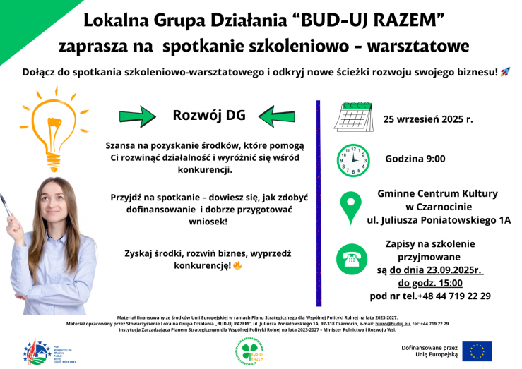 plakat zapraszający na spotkanie