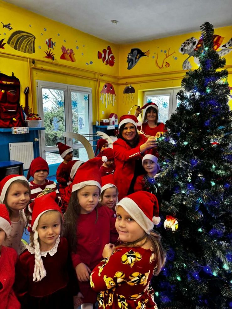 podczas ubierania choinki