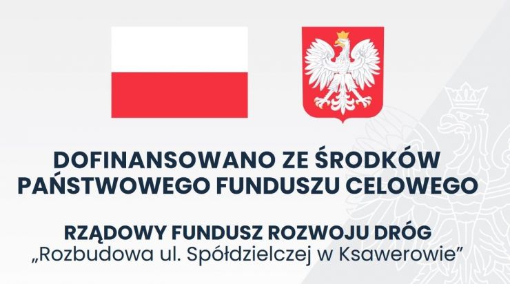 Flaga i godło Polski Dofinansowanie środków Państwowego Funduszu Celowego